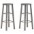 Scaune de bar, 2 buc., antracit, MDF GartenMobel Dekor
