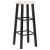 Scaune de bar, 2 buc., negru, MDF GartenMobel Dekor