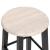 Scaune de bar, 2 buc., negru, MDF GartenMobel Dekor