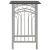 Set mobilier de bar, 3 piese, negru, lemn și oțel GartenMobel Dekor