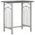 Set mobilier de bar, 3 piese, negru, lemn și oțel GartenMobel Dekor
