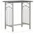 Set mobilier de bar, 3 piese, negru, lemn și oțel GartenMobel Dekor