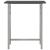 Set mobilier de bar, 3 piese, negru, lemn și oțel GartenMobel Dekor