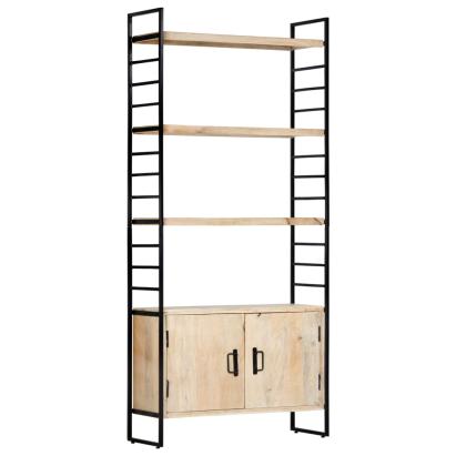 Bibliotecă cu 4 niveluri 80x30x180 cm lemn masiv de mango GartenMobel Dekor