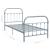 Cadru de pat, gri, 90 x 200 cm, metal GartenMobel Dekor