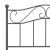Cadru de pat, gri, 100 x 200 cm, metal GartenMobel Dekor