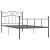 Cadru de pat, gri, 100 x 200 cm, metal GartenMobel Dekor