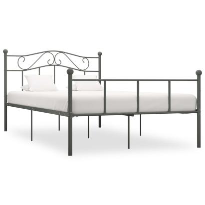 Cadru de pat, gri, 120 x 200 cm, metal GartenMobel Dekor