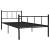 Cadru de pat, negru, 90 x 200 cm, metal GartenMobel Dekor