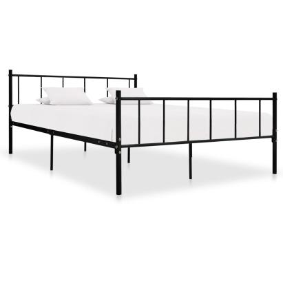 Cadru de pat, negru, 180 x 200 cm, metal GartenMobel Dekor