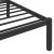 Cadru de pat, negru, 100 x 200 cm, metal GartenMobel Dekor