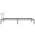 Cadru de pat, gri, 100 x 200 cm, metal GartenMobel Dekor