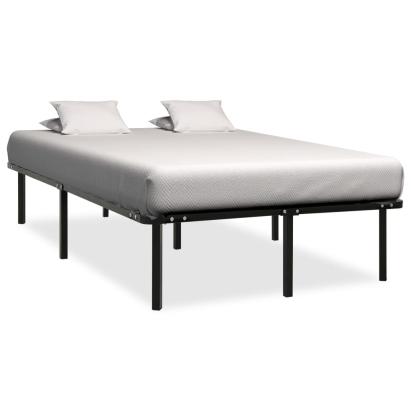 Cadru de pat, negru, 120 x 200 cm, metal GartenMobel Dekor