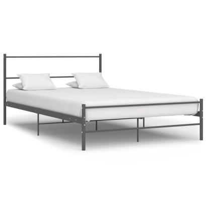 Cadru de pat, gri, 120 x 200 cm, metal GartenMobel Dekor