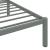 Cadru de pat, gri, 200 x 200 cm, metal GartenMobel Dekor