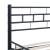 Cadru de pat, negru, 200 x 200 cm, oțel GartenMobel Dekor