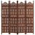 Paravan cameră sculptat manual 4 panouri maro 160x165 cm mango GartenMobel Dekor