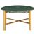 Masă de cafea verde 60x60x35 cm piatră naturală aspect marmură GartenMobel Dekor