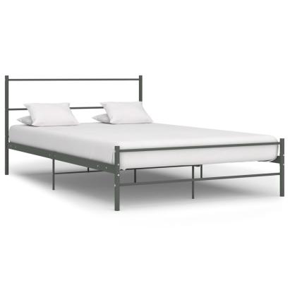 Cadru de pat, gri, 160 x 200 cm, metal GartenMobel Dekor