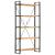 Bibliotecă cu 5 rafturi, 90 x 30 x 180 cm, lemn masiv de mango GartenMobel Dekor