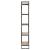 Bibliotecă cu 5 rafturi, 90 x 30 x 180 cm, lemn masiv reciclat GartenMobel Dekor