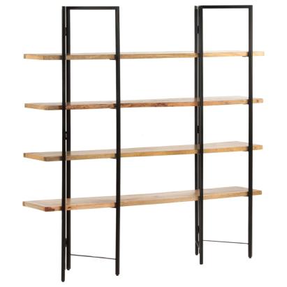 Bibliotecă cu 4 niveluri, 160x35x160 cm, lemn masiv de mango GartenMobel Dekor