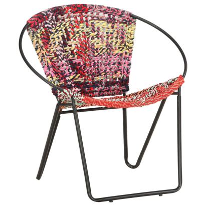 Scaun rotund Chindi, multicolor, material textil GartenMobel Dekor
