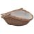 Coș pentru lemne de foc cu mâner, maro, 61,5x46,5x52 cm salcie GartenMobel Dekor