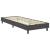 Cadru pat continental, gri, 80x200 cm, material textil GartenMobel Dekor