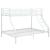 Cadru de pat supraetajat, alb, 140 x 200/90 x 200 cm, metal GartenMobel Dekor