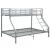 Cadru de pat supraetajat, gri, 140 x 200/90 x 200 cm, metal GartenMobel Dekor