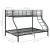Cadru de pat supraetajat, negru, 140 x 200/90 x 200 cm, metal GartenMobel Dekor