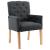 Scaun de bucătărie cu cotiere, gri, material textil GartenMobel Dekor