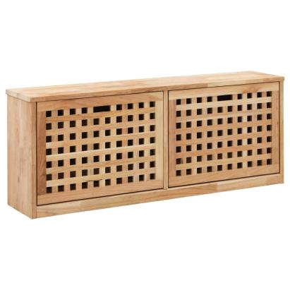 Bancă depozitare pantofi, 94x20x38 cm, lemn masiv de nuc GartenMobel Dekor