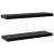Rafturi de perete suspendate, 2 buc., negru, 100x20x3,8 cm GartenMobel Dekor