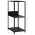 Bibliotecă mică, negru, 33,5 x 39,6 x 79,7 cm, lemn prelucrat GartenMobel Dekor
