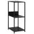 Bibliotecă mică, negru, 33,5 x 39,6 x 79,7 cm, lemn prelucrat GartenMobel Dekor