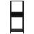 Bibliotecă mică, negru, 33,5 x 39,6 x 79,7 cm, lemn prelucrat GartenMobel Dekor