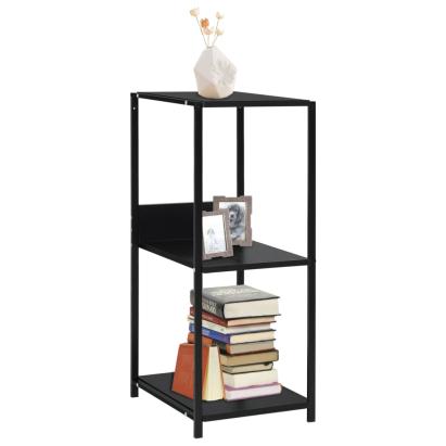 Bibliotecă mică, negru, 33,5 x 39,6 x 79,7 cm, lemn prelucrat GartenMobel Dekor