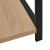 Bibliotecă mică negru/stejar, 33,5x39,6x79,7 cm, lemn prelucrat GartenMobel Dekor