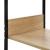 Bibliotecă mică negru/stejar, 33,5x39,6x79,7 cm, lemn prelucrat GartenMobel Dekor