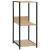 Bibliotecă mică negru/stejar, 33,5x39,6x79,7 cm, lemn prelucrat GartenMobel Dekor