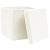 Cutii depozitare cu capace 4 buc. alb, 32x32x32 cm, textil GartenMobel Dekor