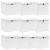 Cutii depozitare cu capace 10 buc. alb, 32x32x32 cm, textil GartenMobel Dekor