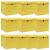 Cutii depozitare cu capace 10 buc. galben, 32x32x32 cm, textil GartenMobel Dekor