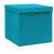 Cutii depozitare cu capace 10 buc. albastru 32x32x32 cm, textil GartenMobel Dekor