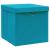 Cutii depozitare cu capace 10 buc. albastru 32x32x32 cm, textil GartenMobel Dekor