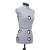 Formă pentru rochie femeie reglabilă gri, dimensiune S 33-40 GartenMobel Dekor
