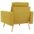 Fotoliu, galben, material textil GartenMobel Dekor
