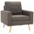 Fotoliu, gri taupe, material textil GartenMobel Dekor